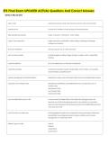 ETS Final Exam UPDATED ACTUAL Questions And Correct Answers
