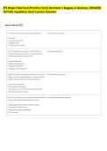 ETS Major Field Test &lpar;Practice Test&rpar;&colon; Bachelor's Degree in Business UPDATED &NewLine;ACTUAL Questions And Correct Answers 