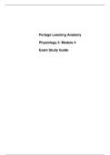 Portage Learning Anatomy Physiology 2 Module 4 Exam Study Guide