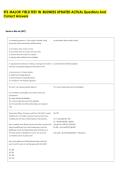 ETS MAJOR FIELD TEST IN BUSINESS UPDATED ACTUAL Questions And &NewLine;Correct Answers 