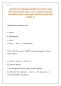 PATIENT CARE TECHNICIAN CERTIFICATION EXAM&NewLine;&lpar;PCT&rpar; Newest 2025 Actual Exam Complete Questions And Well Defined Answers&lpar;Verified Answers&rpar;&vert;Already Graded A&plus;&NewLine;