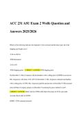ACC 231 ASU Exam 2 Wolfe Question and Answers 2025 2026