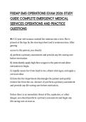 FISDAP EMS OPERATIONS EXAM 2026 STUDY&NewLine;GUIDE COMPLETE EMERGENCY MEDICAL&NewLine;SERVICES OPERATIONS AND PRACTICE&NewLine;QUESTIONS&NewLine;