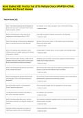 Social Studies 5581 Practice Test &lpar;ETS&rpar; Multiple Choice UPDATED ACTUAL &NewLine;Questions And Correct Answers 
