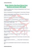 Master Esthetics State Board Review Exam Questions and Answers 2026 Update