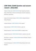 CEM FINAL EXAM Question and answers &NewLine;rated A&plus; 2025&sol;2026 