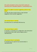 EPIC AMB 400 NEWEST ACTUAL EXAM WITH COMPLETE &NewLine;QUESTIONS WITH ANSWERS GRADED A&plus; GUARANTEED PASS