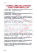 HESI RN EXIT EXAM STUDY QUESTIONS WITH CORRECT ANSWERS GRADED A&plus; 2026