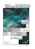 Complete Solutions Manual for Principles of Physics&comma; Extended&comma; International Adaptation&comma; 12th Edition by David Halliday&comma; Robert Resnick&comma; Jearl Walker &semi; ISBN13&colon; 9781119820628&period; &lpar;Full Chapters included Chapter 1 to 14&rpar; EXAM 1&period; Measurement&period; 2&period; Motion&NewLine;