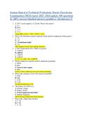 Kansas Board of Technical Professions Master Electrician &NewLine;Examination &lpar;MEE&rpar; latest 2025 -2026 update 100 questions &NewLine;& 100&percnt; correct detailed answers graded a&plus; &lpar;brand new&excl;&excl;&rpar;  