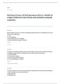 med surg EXAM A&plus; GRADE ASSURED COMPLETE SOLUTIONS AND VERIFIED ANSWERS