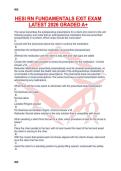 HESI RN FUNDAMENTALS EXIT EXAM LATEST 2026 GRADED A&plus;