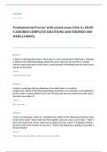 ATI RN fundamentals proctored EXAM A&plus; GRADE ASSURED COMPLETE SOLUTIONS AND VERIFIED ANSWERS