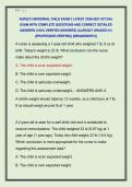 NUR2513 MATERNAL CHILD EXAM 3 LATEST 2026-2027 ACTUAL &NewLine;EXAM WITH COMPLETE QUESTIONS AND CORRECT DETAILED &NewLine;ANSWERS &lpar;100&percnt; VERIFIED ANSWERS&rpar; &vert;ALREADY GRADED A&plus;&vert; &NewLine;&vert;&vert;PROFESSOR VERIFIED&vert;&vert; &vert;&vert;BRANDNEW&excl;&excl;&excl;&vert;&vert; 