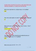 NCCER-OSHA SCAFFOLD SG &lpar;ACTUAL 2026&rpar; QUESTIONS AND &NewLine;VERIFIED ANSWERS A&plus; SCORE SOLUTION REVIEW