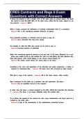 CRES Contracts and Regs 8 Exam Questions with Correct Answers 