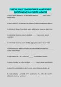 CHAPTER 4 QUIZ &lpar;UML&rpar; DATABASE MANAGEMENT QUESTIONS WITH ACCURATE ANSWERS