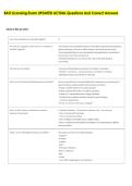 BAO Licensing Exam UPDATED ACTUAL Questions And Correct Answers 