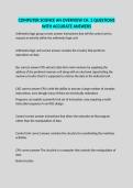 COMPUTER SCIENCE AN OVERVIEW CH&period; 2 QUESTIONS WITH ACCURATE ANSWERS