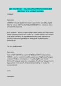 CERT&lowbar;MASTER 1101 - WGU &lpar;D316&rpar; FINAL PRACTICE ASSESSMENT QUESTIONS WITH ACCURATE ANSWERS