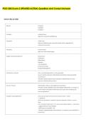 PSIO 305 Exam 2 UPDATED ACTUAL Questions And Correct Answers 