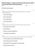 AWS CCP Compute &ndash; Products and Services & Quiz Questions &lpar;2025&rpar; &ndash; Study Guide and Exam Revision Material
