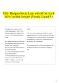 PJM - Designer Hacks Exam with all Correct & 100&percnt; Verified Answers &vert;Already Graded A&plus;