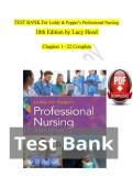Leddy & Pepper&rsquo;s Professional Nursing 10th Edition Study Guide &vert; Practice Questions&comma; Summaries & Exam Prep &lpar;2026&rpar;