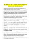PJM 5900 Exam with all Correct & 100&percnt; Verified Answers &vert;Latest Version &vert;Already Graded A&plus;