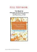 Test Bank for Philosophies and Theories for Advanced Nursing Practice&comma; 3rd Edition by Janie B&period; Butts and Karen L&period; Rich &vert; Complete Questions & Answers &vert; Exam Prep 2024&ndash;2025