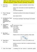 ARE 5&period;0&colon; PJM Delivery Exam with all Correct & 100&percnt; Verified Answers &vert;Latest Version &vert;Already Graded A&plus;