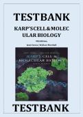 TEST BANK&NewLine;KARP&rsquo;S CELL & MOLECULAR BIOLOGY&NewLine;9th Edition&comma;&NewLine;Janet Iwasa &vert; Wallace Marshall&NewLine;