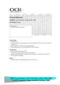 OCR A Level History A The Cold War in Asia 1945&ndash;1993 &NewLine;&lpar;Y222&sol;01&rpar; Question Paper and Mark Scheme  2026