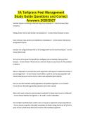 3A Turfgrass Pest Management Study Guide Questions and Correct Answers 2026&sol;2027