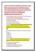 North  Carolina Fire Protection Contractor&NewLine;Exam With Actual Questions & Verified&NewLine;Answers&comma; Plus Explained Rationales&sol;Expert&NewLine;Verified For Guaranteed 100&percnt; Pass&NewLine;2026&sol;Latest Update&sol;Instant Download Pdf