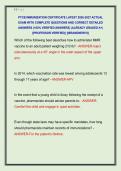 PTCB IMMUNIZATION CERTIFICATE LATEST 2026-2027 ACTUAL &NewLine;EXAM WITH COMPLETE QUESTIONS AND CORRECT DETAILED &NewLine;ANSWERS &lpar;100&percnt; VERIFIED ANSWERS&rpar; &vert;ALREADY GRADED A&plus;&vert; &NewLine;&vert;&vert;PROFESSOR VERIFIED&vert;&vert; &vert;&vert;BRANDNEW&excl;&excl;&excl;&vert;&vert; 