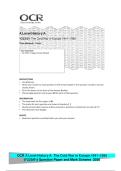 OCR A Level History A  The Cold War in Europe 1941&ndash;1995 &NewLine;&lpar;Y223&sol;01&rpar; Question Paper and Mark Scheme  2026