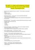 PJM AHPP 12&period;1 Origins and Development of Quality Management Test with all Correct & 100&percnt; Verified Answers &vert;Guaranteed to Pass