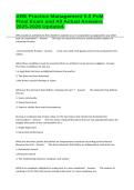 ARE Practice Management 5&period;0 PcM Final Exam and All Actual Answers 2025-2026 Updated&period;