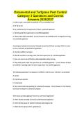 Ornamental and Turfgrass Pest Control Category 3 Questions and Correct Answers 2026&sol;2027