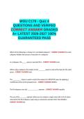 WGU C170 - Quiz 4 QUESTIONS AND VERIFIED CORRECT ANSWERS GRADED A-M -LATEST 2026-2027- 100-1 GUARANTEED PASS&period;docx&NewLine;&NewLine;
