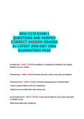 WGU C170 EXAM 1 QUESTIONS AND VERIFIED CORRECT ANSWERS GRADED A-LM -LATEST 2026-2027- 100-L1 GUARANTEED PASS&period;docx&NewLine;&NewLine;