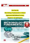 Microbiology Fundamentals&colon; A Clinical Approach 3rd Edition Study Guide &vert; practice Questions&comma;Summaries & Exam Prep &lpar;2026&rpar;