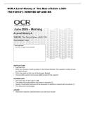OCR A Level History A  The Rise of Islam c&period;550&NewLine;750&lpar;Y201&sol;01&rpar; VERIFIED QP AND MS