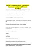 Turf & Ornamental &sol; Right of Way Exam Questions and Correct Answers 2026&sol;2027