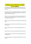 NC Pesticide licence Ornamental and Turfgrass Pest Management Exam Questions and Correct Answers 2026&sol;2027