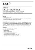AQA A-level English Literature Paper 2A Texts and&NewLine;genres&colon; Elements of crime writing &lpar;7717&sol;2A&rpar; 2026
