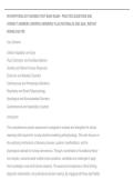 PATHOPHYSIOLOGY NURSING TEST BANK EXAM &ndash; PRACTICE QUESTIONS AND&NewLine;CORRECT ANSWERS &lpar;VERIFIED ANSWERS&rpar; PLUS RATIONALES 2026 Q&A &vert; INSTANT&NewLine;DOWNLOAD PDF&period;