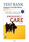 Test bank for Emergency Care &lpar;14th Edition&rpar; by Daniel Limmer &vert;&vert;ISBN 978-0136681168 &vert;&vert;Questions with Verified Answers&period;Complete Guide A&plus;&period;&NewLine;