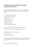HACCP Principles &lpar;2025&rpar; &ndash; Study Guide and Food Safety Certification Revision Material